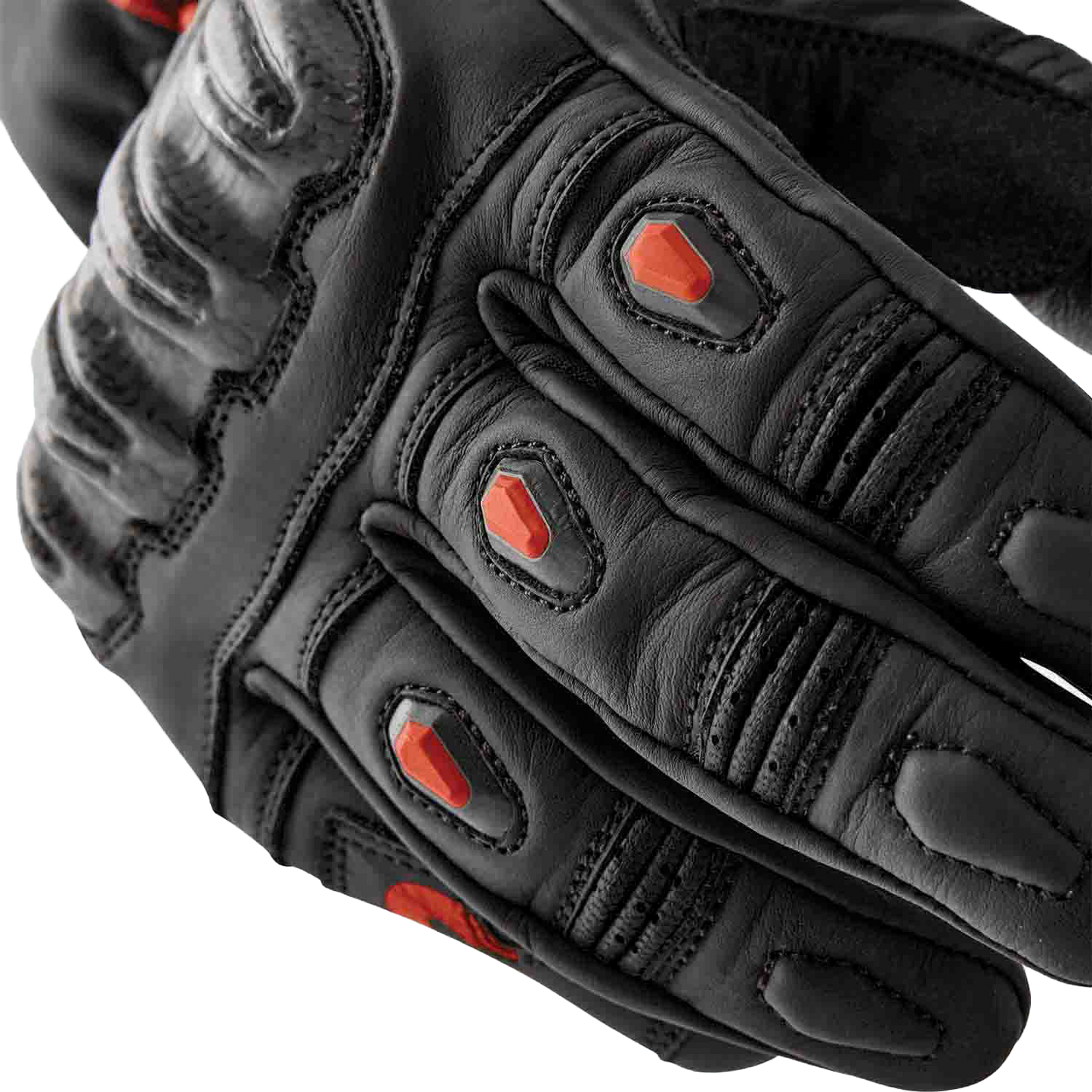 S1 Glove Blk/Red Leather 2xl