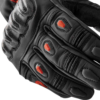 S1 Glove Blk/Red Leather 2xl