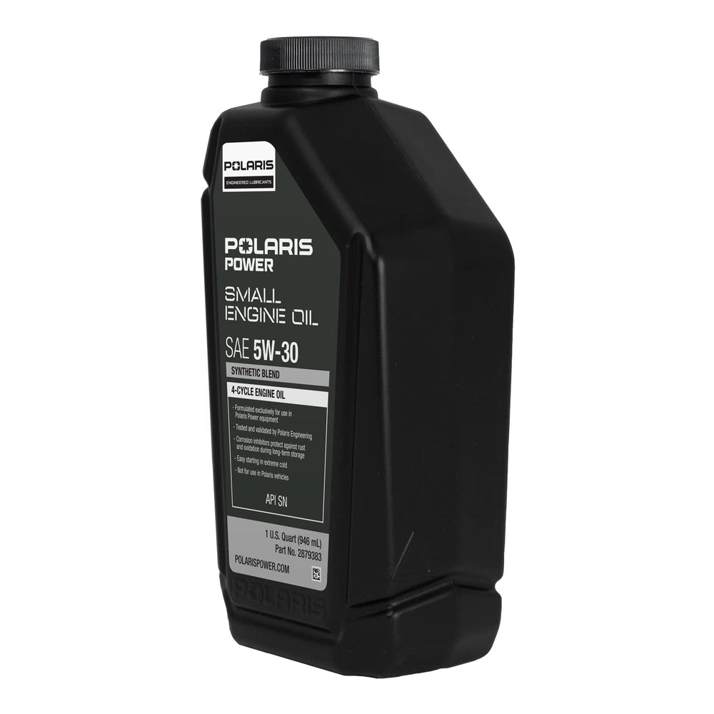 
                      
                        Polaris Synthetic Oil 5W-30 SAE for Portable Generators With Small 4 Cycle Engines, Power Equipment Only, Rust and Oxidation Preventative, Easy Starting in Extreme Cold, 1 Quart, Qty 1-2879383
                      
                    
