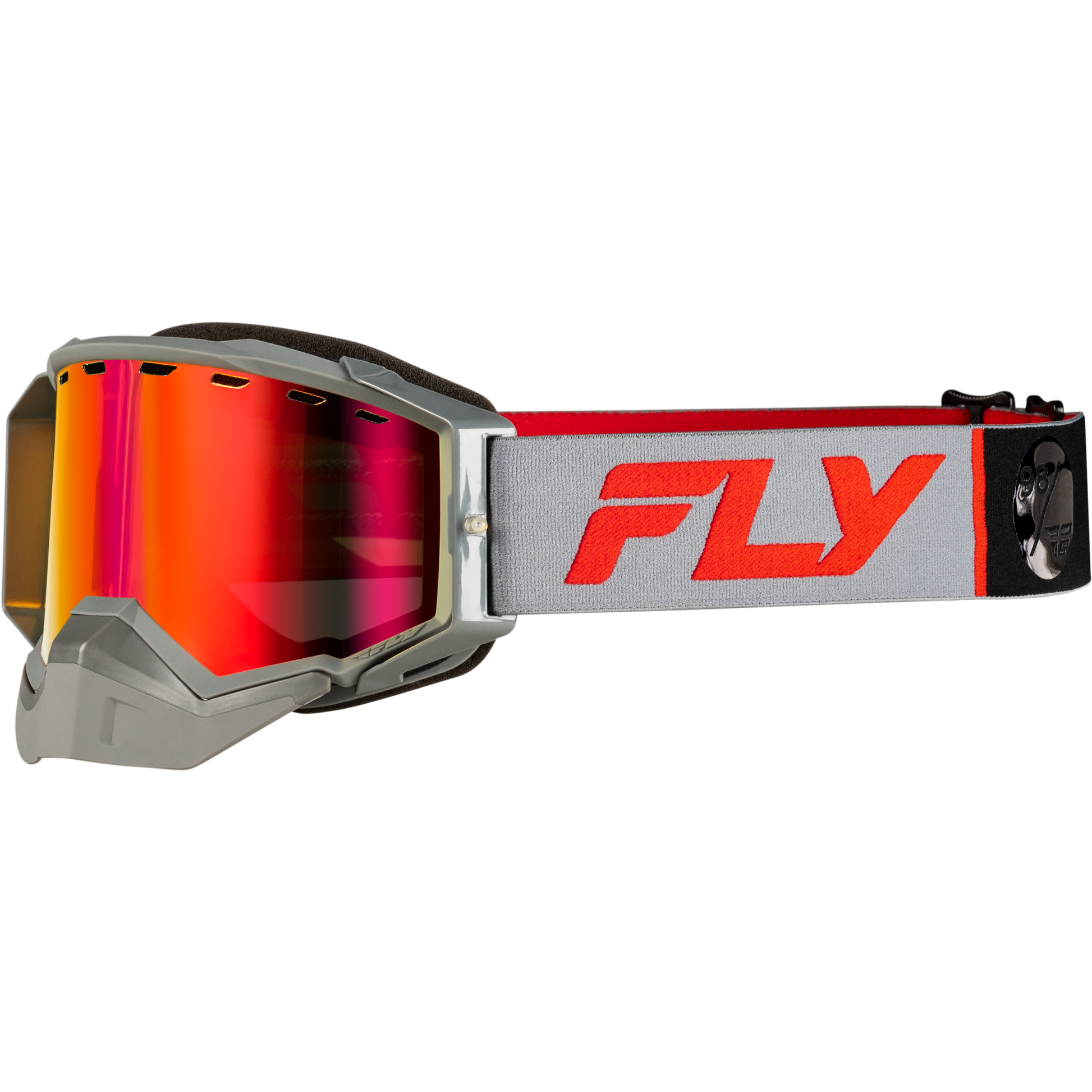 Zone Elite Snw Goggle Grey/Red W/Red Mir/Plrzd Amber Lens