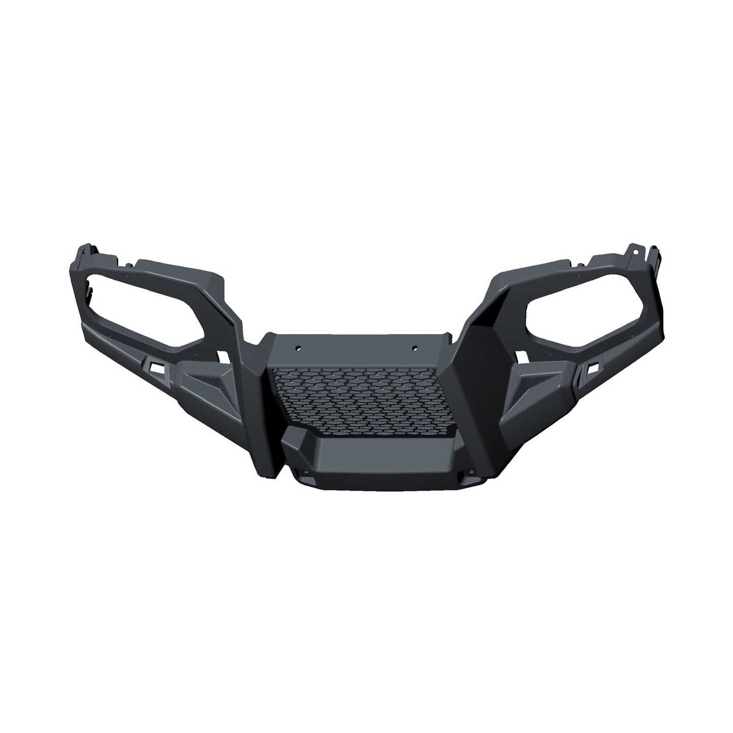 Polaris ATV Front Bumper, Gloss Black, Genuine OEM Part 5438559-070, Qty 1