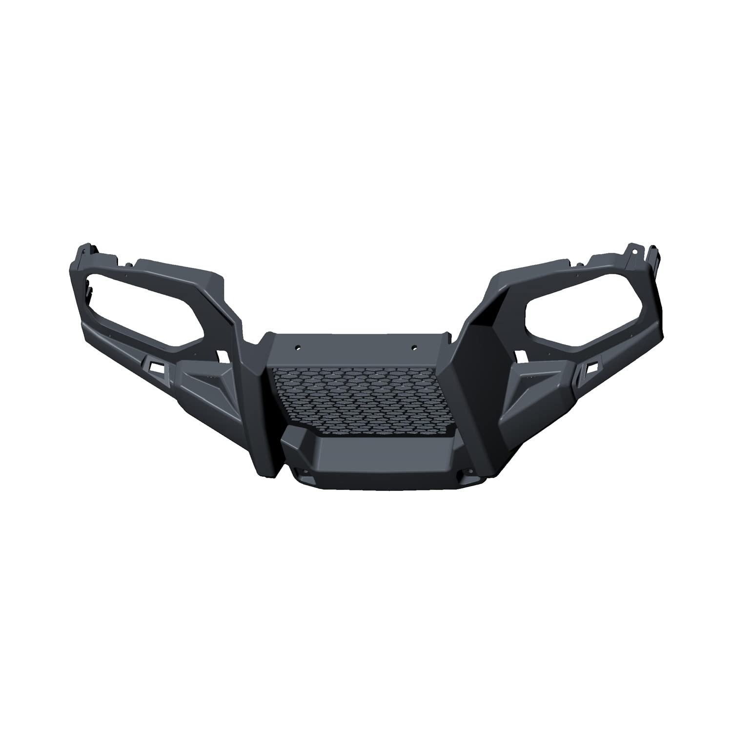 Polaris ATV Front Bumper, Gloss Black, Genuine OEM Part 5438559-070, Qty 1