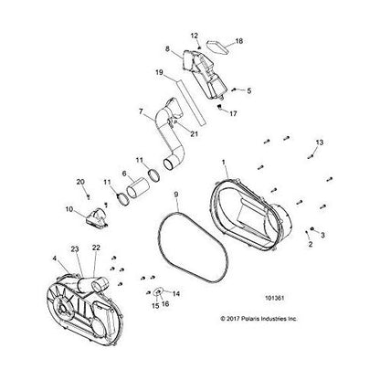 Polaris ATV Adhesive Foam Seal, Genuine OEM Part 5814033, Qty 1