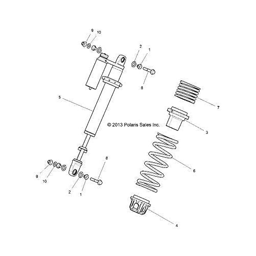 
                      
                        Polaris RZR Spring, Matte Titanium Metallic, Genuine OEM Part 7043986-632, Qty 1
                      
                    