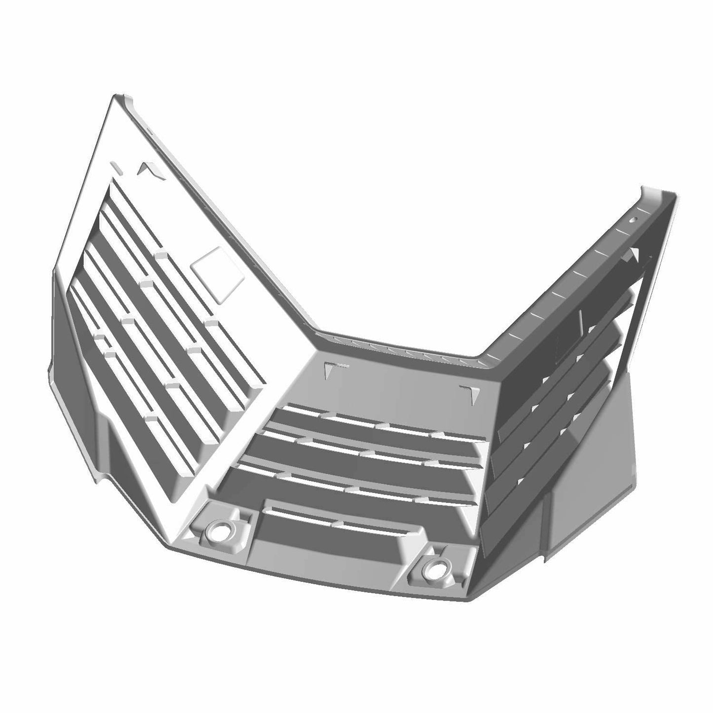 Polaris RZR Radiator Cover, Router, Gloss Black, Genuine OEM Part 5455806-070, Qty 1