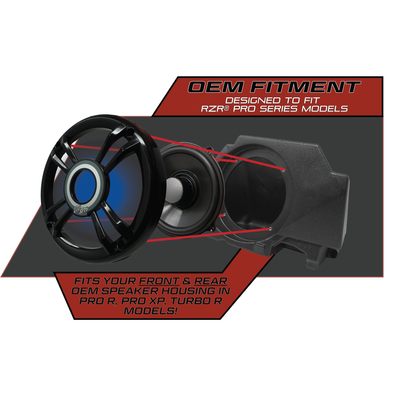 Pro Series 6.5" Speakers (Pair) | UTVS-P654