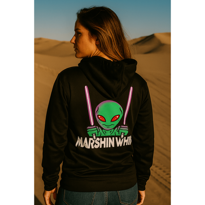 Marshin Whips Black Marty Hoodie – Bold Off-Road Apparel, Unisex Fit