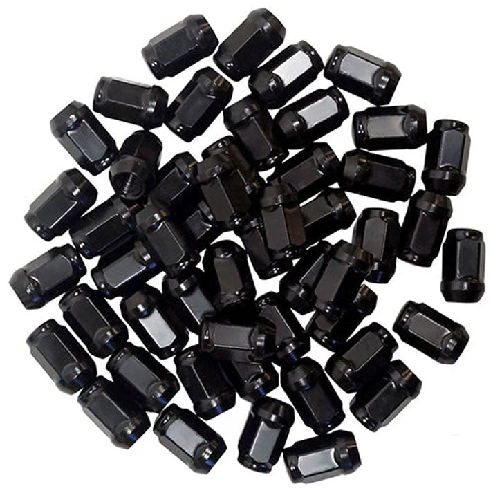 12X1.25 SPLINE LUG BULK 100 pcs 1.38" BLACK