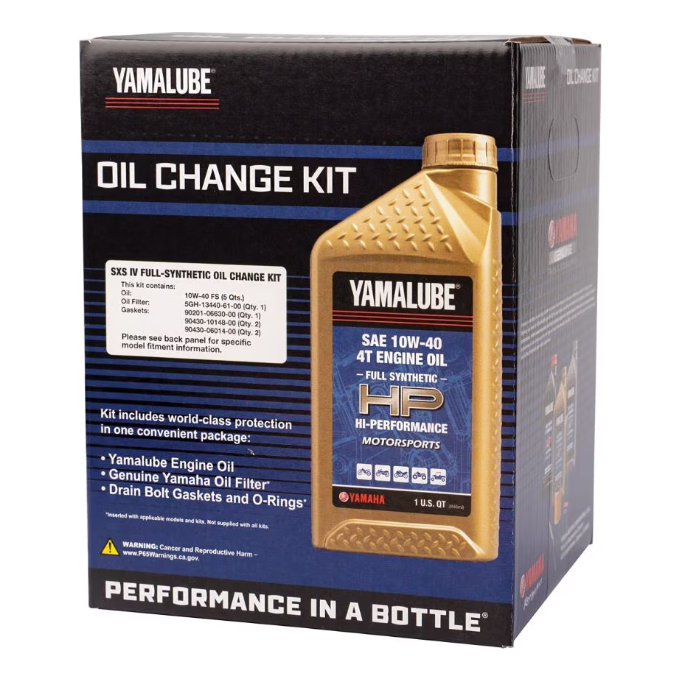 Yamalube 10W-40 Full-Synthetic Wolverine Oil Change Kit - LUB-SXSCG-KT-35