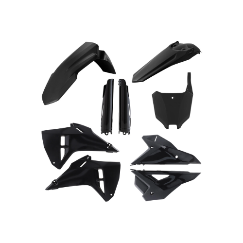 Black dirtbike plastic kit