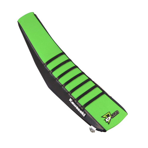 Green and black kawasaki dirtbike seat
