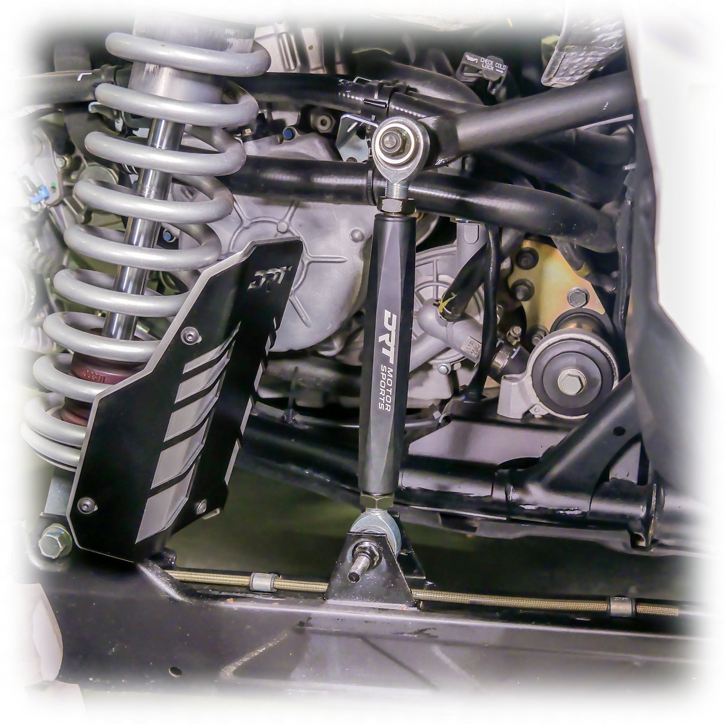 DRT RZR Polaris Pro XP Billet Aluminum Hex Bar Adjustable Sway Bar Link Kit, Rear (M10)