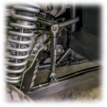 DRT RZR Polaris Pro XP Billet Aluminum Hex Bar Adjustable Sway Bar Link Kit, Rear (M10)