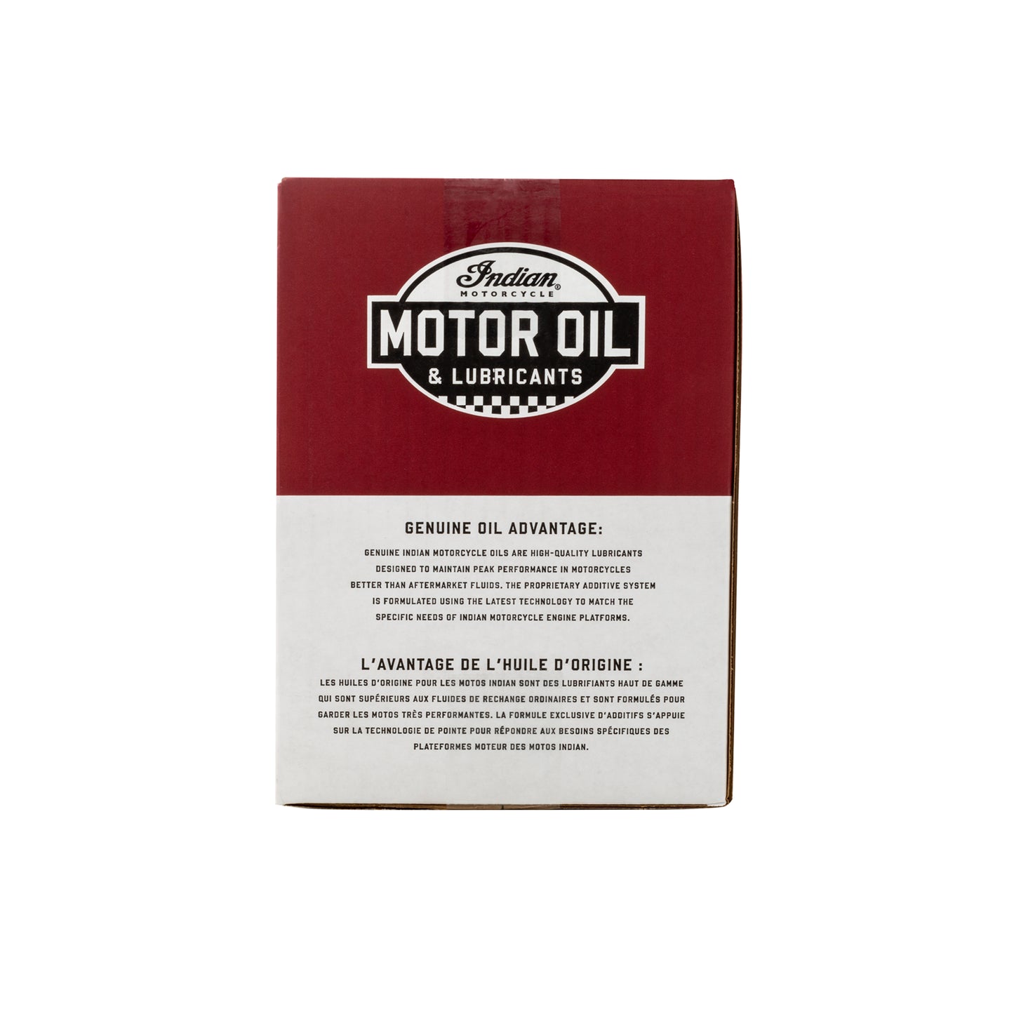 English and French Indian Scout Oil Kit