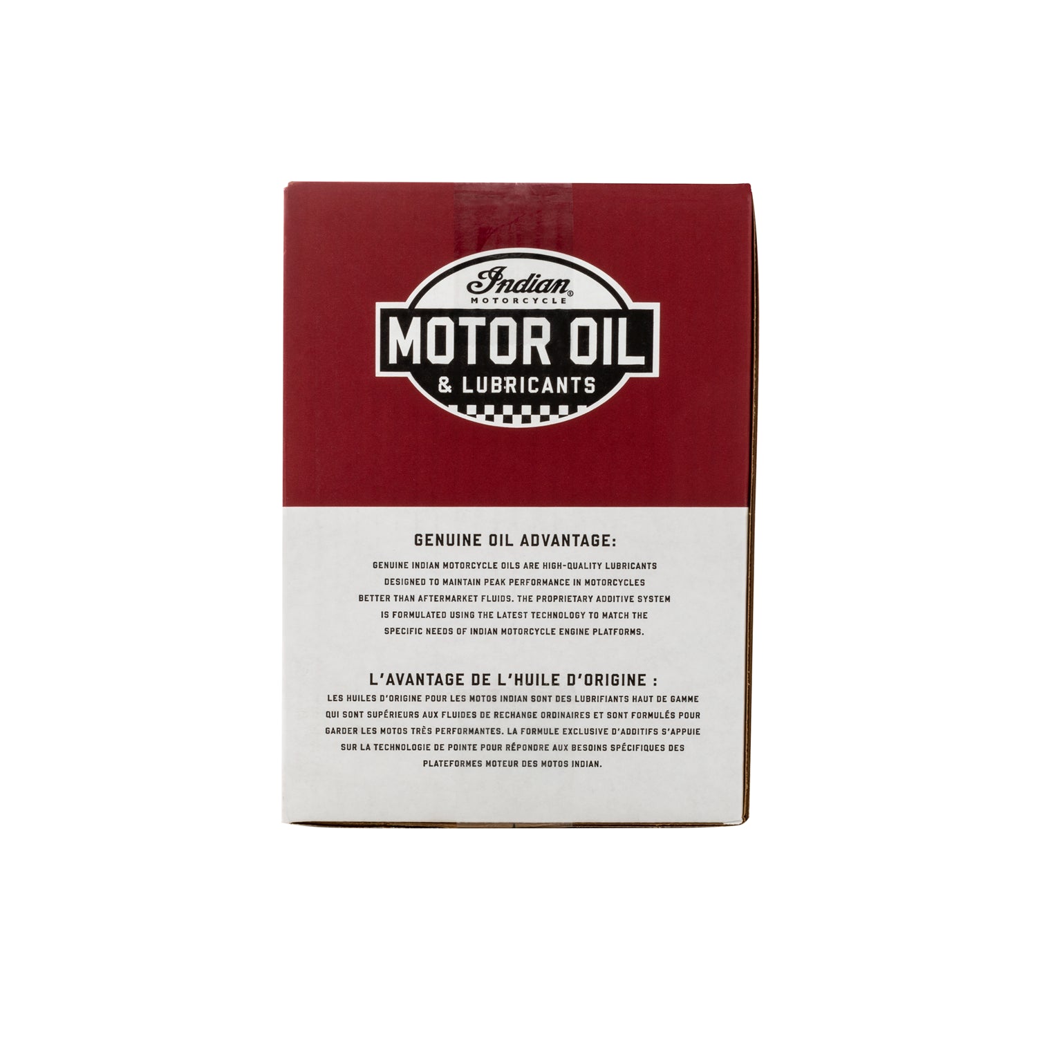 English and French Indian Scout Oil Kit