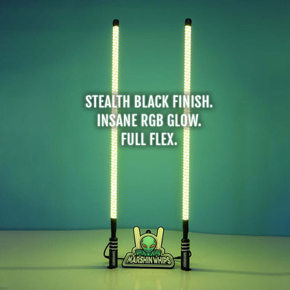 Marshin Whips V2 Black Out Whips: The Ultimate Stealth Set