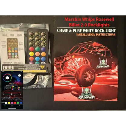 Marshin Whips Rosewell X-2 Billet RV Rocklights x16