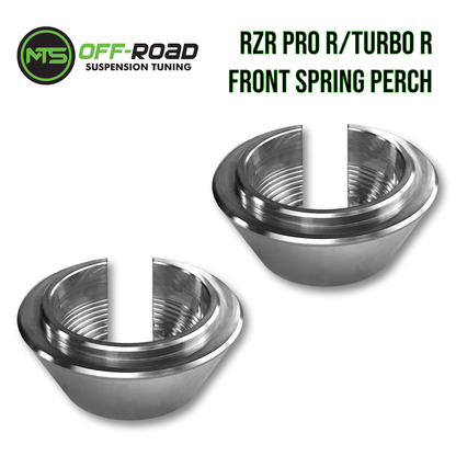 Polaris RZR Pro R/Turbo R/Pro S Billet Front Spring Perch Collars - Set of 2