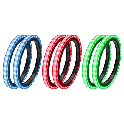 8" RGB LED Speaker Rings (Pair) | UTVS-8LSR