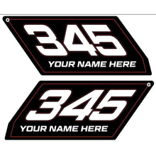 CAN AM X3 NUMBER PLATES