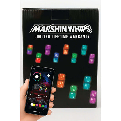 Marshin Whips Rosewell X-2 Billet Rocklights x8 (Kit)