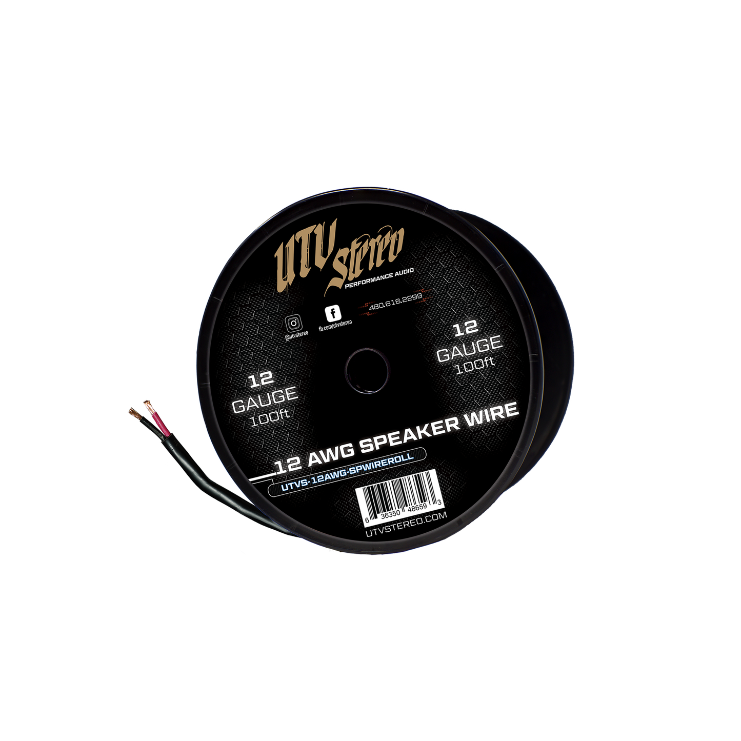12 AWG Speaker Wire Roll - 12ft | UTVS-12AWG-SPWIRE-12