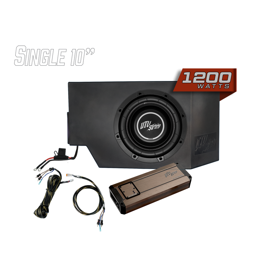 Can-Am® Defender 1200W Single Driver Side 10" Subwoofer Kit | UTVS-DEF-SUB-1200-DRIVER