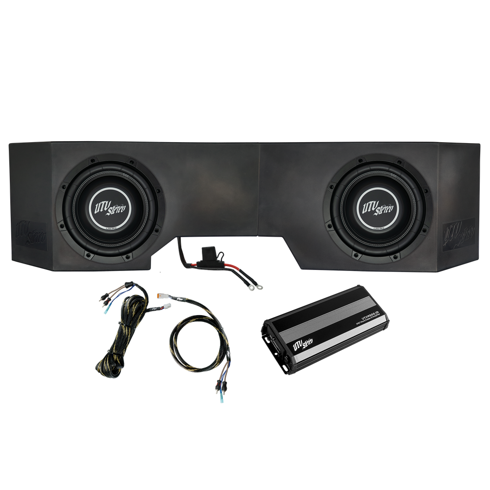 
                      
                        Can-Am® Defender 500W Dual 10" Subwoofer Kit | UTVS-DEF-SUB-500-2
                      
                    