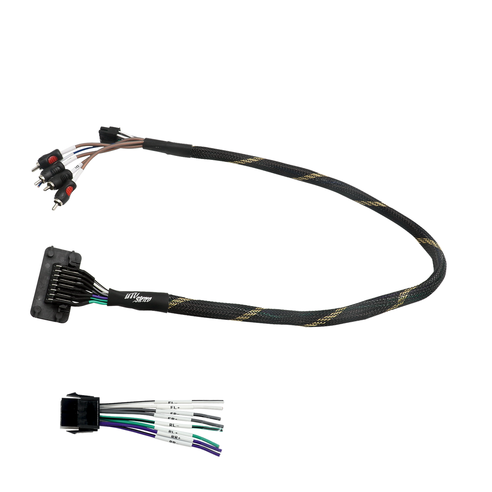 
                      
                        RZR® Pro Series Ride Command Front & Rear RCA Output + Speaker Wire & Remote | UTVS-PRO-RC-RCA-OUT
                      
                    