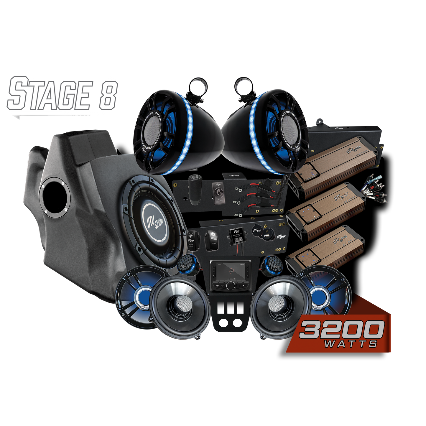 RZR® Pro Series Elite Stage 8 Stereo Kit | UTVS-PRO-S8-E