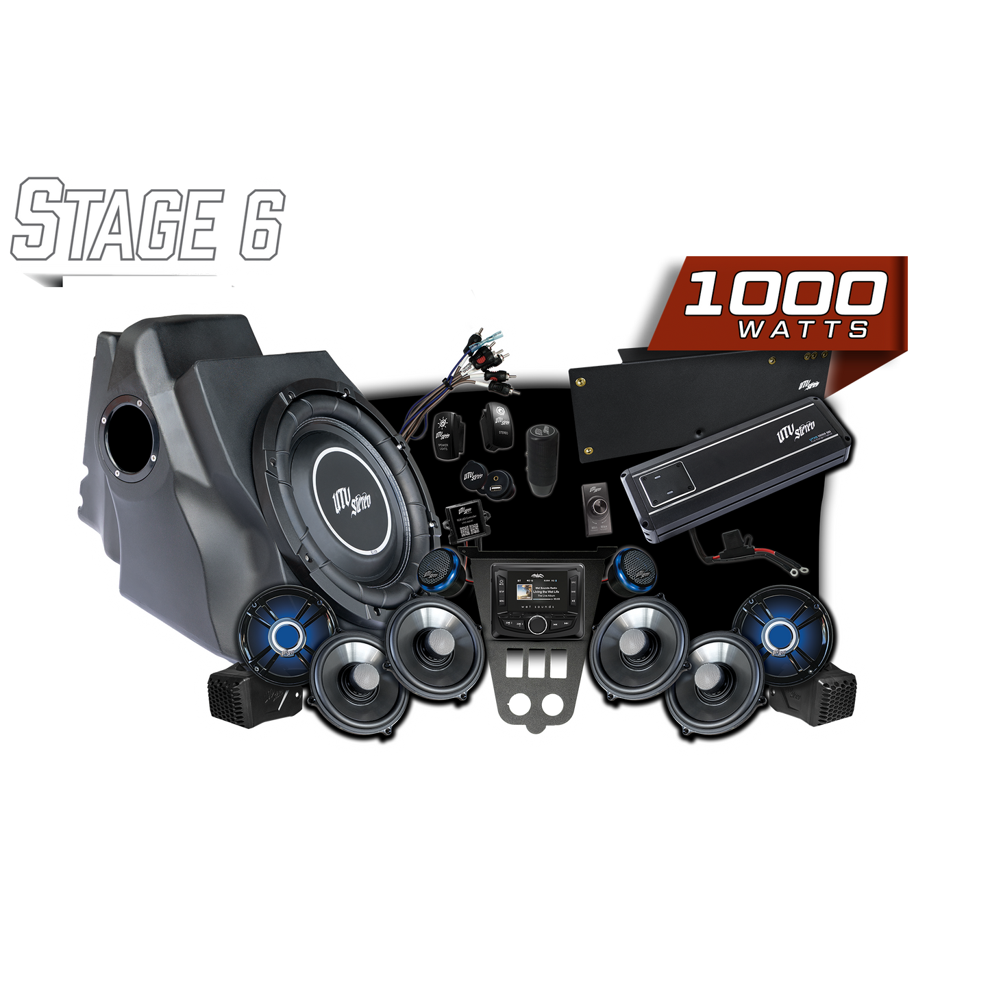 2025+ RZR® Pro Series Signature Stage 6 Stereo Kit | UTVS-PRO2-S6-S