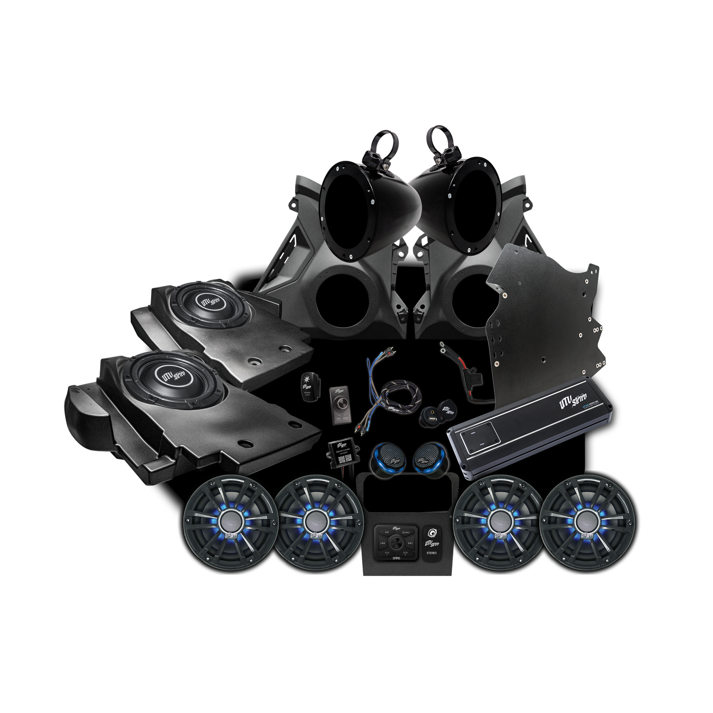 Can-Am® Maverick R Signature Series Stage 6 Stereo Kit | UTVS-R-S6-S