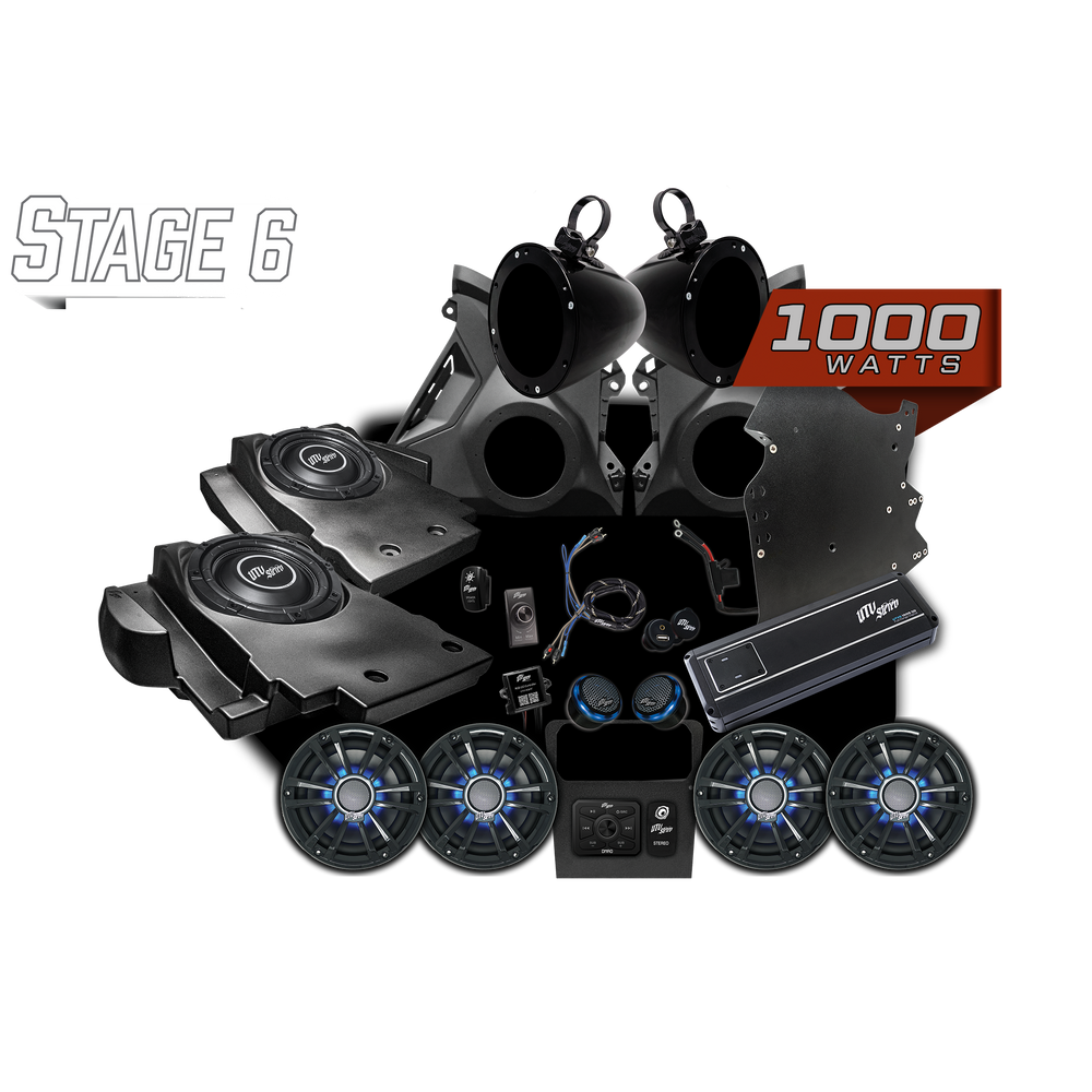 Can-Am® Maverick R Signature Series Stage 6 Stereo Kit | UTVS-R-S6-S