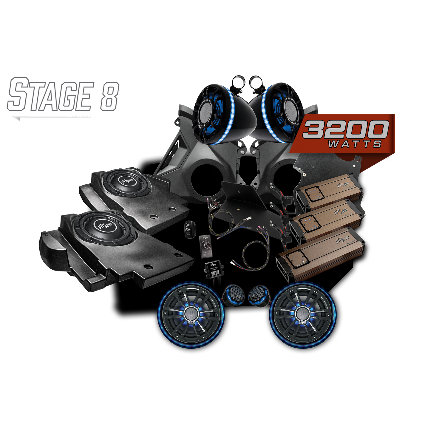 Can-Am® Maverick R BRP GO! Elite Series Stage 8 Stereo Kit | UTVS-R-S8-E-GO