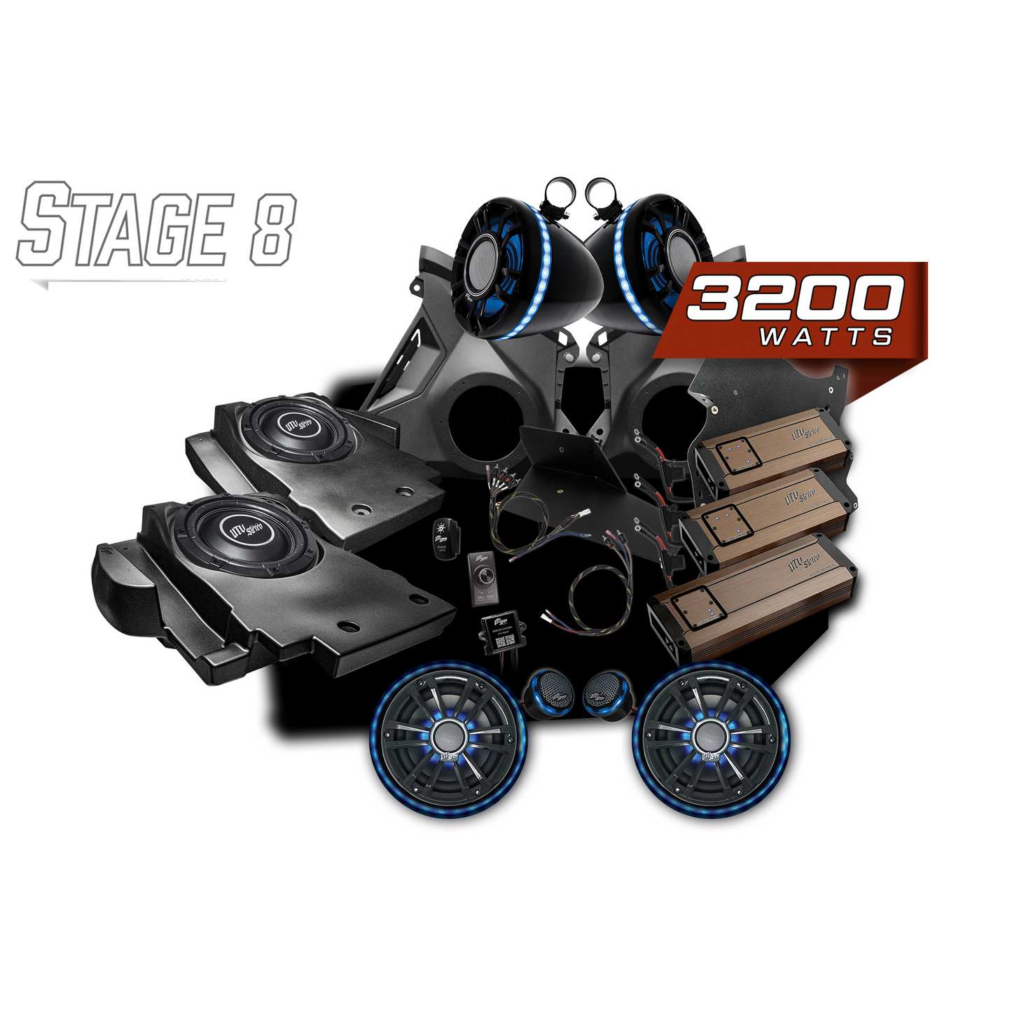 Can-Am® Maverick R BRP GO! Elite Series Stage 8 Stereo Kit | UTVS-R-S8-E-GO