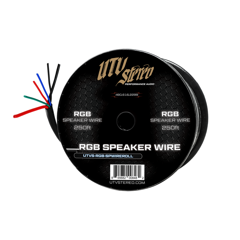 6 Conductor RGB Speaker Wire - 50' | UTVS-RGB-SPWIRE-50