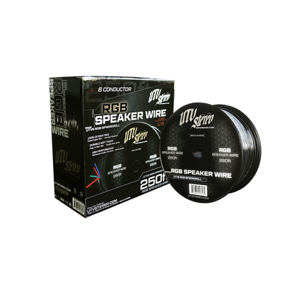 6 Conductor RGB Speaker Wire - 50' | UTVS-RGB-SPWIRE-50