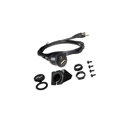 USB & Auxiliary Flush Mount Adapter for Source Units | UTVS-USB/AUX-FLMT