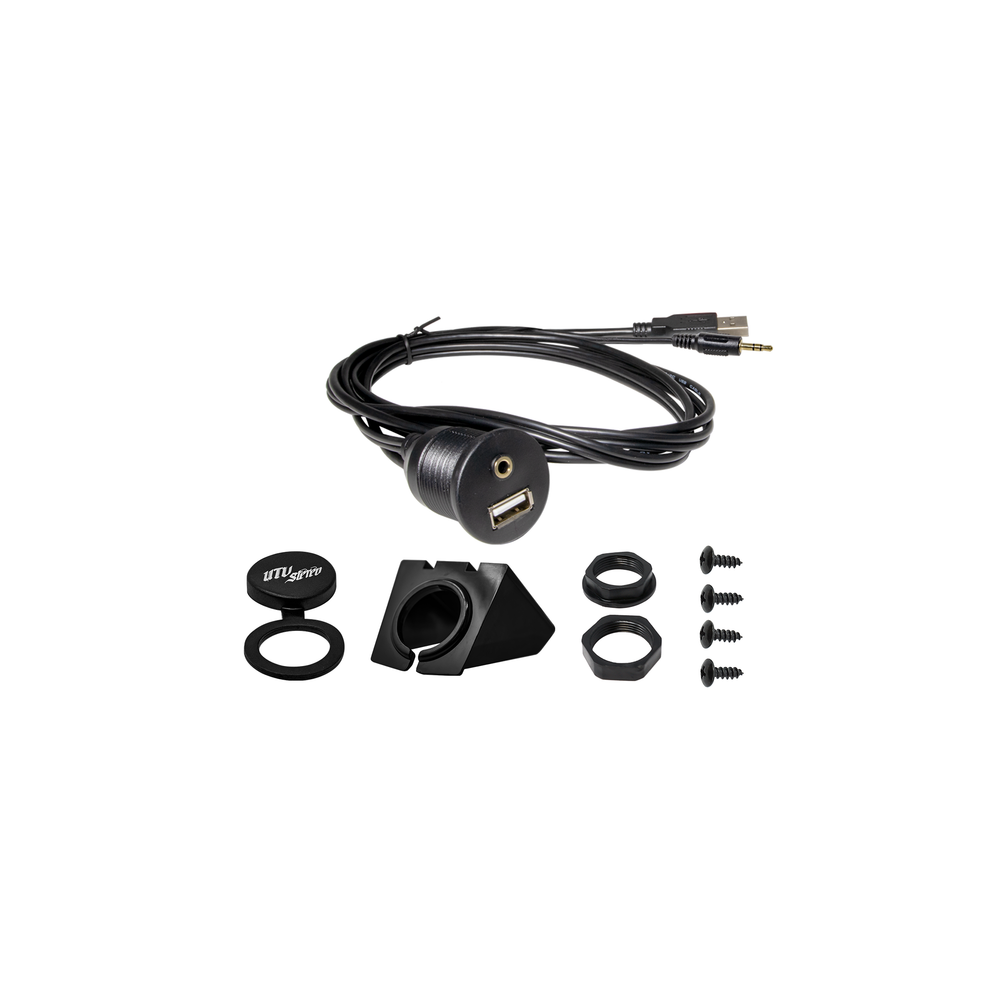 USB & Auxiliary Flush Mount Adapter for Source Units | UTVS-USB/AUX-FLMT