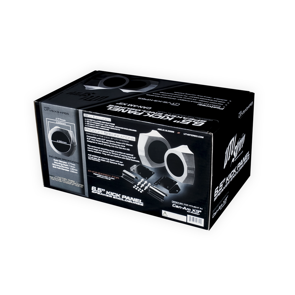 
                      
                        Can-Am® X3 6.5" Kick Panel Speaker Enclosures | UTVS-X3-KP65
                      
                    