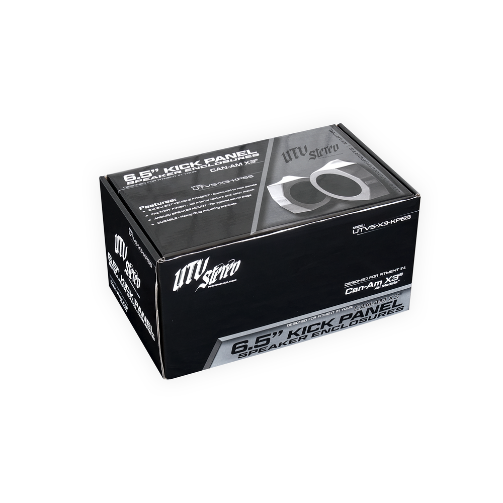 
                      
                        Can-Am® X3 6.5" Kick Panel Speaker Enclosures | UTVS-X3-KP65
                      
                    