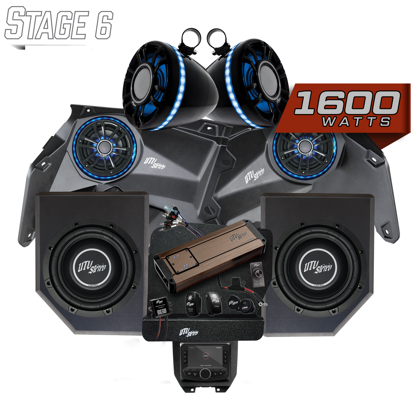 Can-Am® X3 Elite Series Stage 6 Stereo Kit | UTVS-X3-S6-E