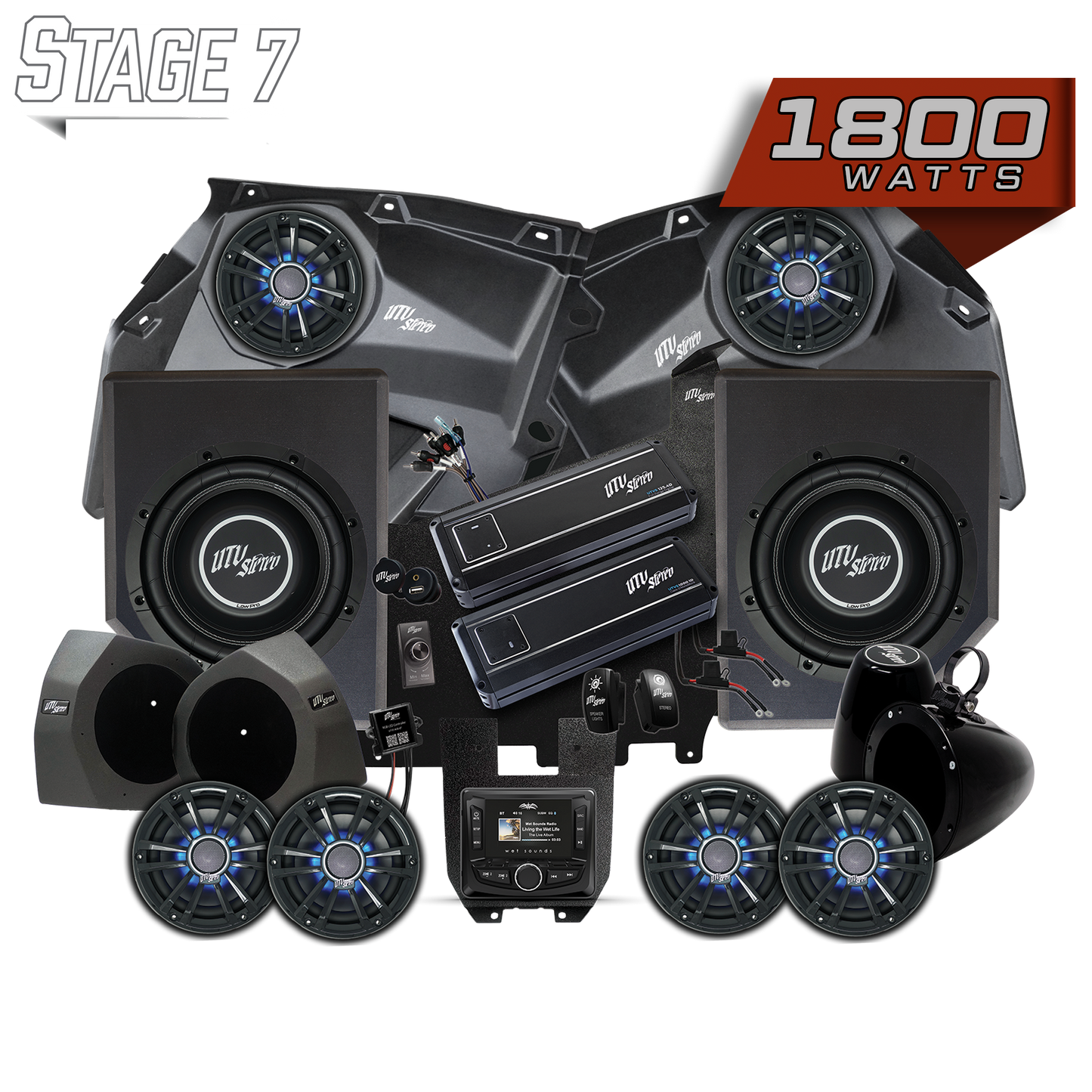 Can-Am® X3 Signature Series Stage 7 Stereo Kit | UTVS-X3-S7-S