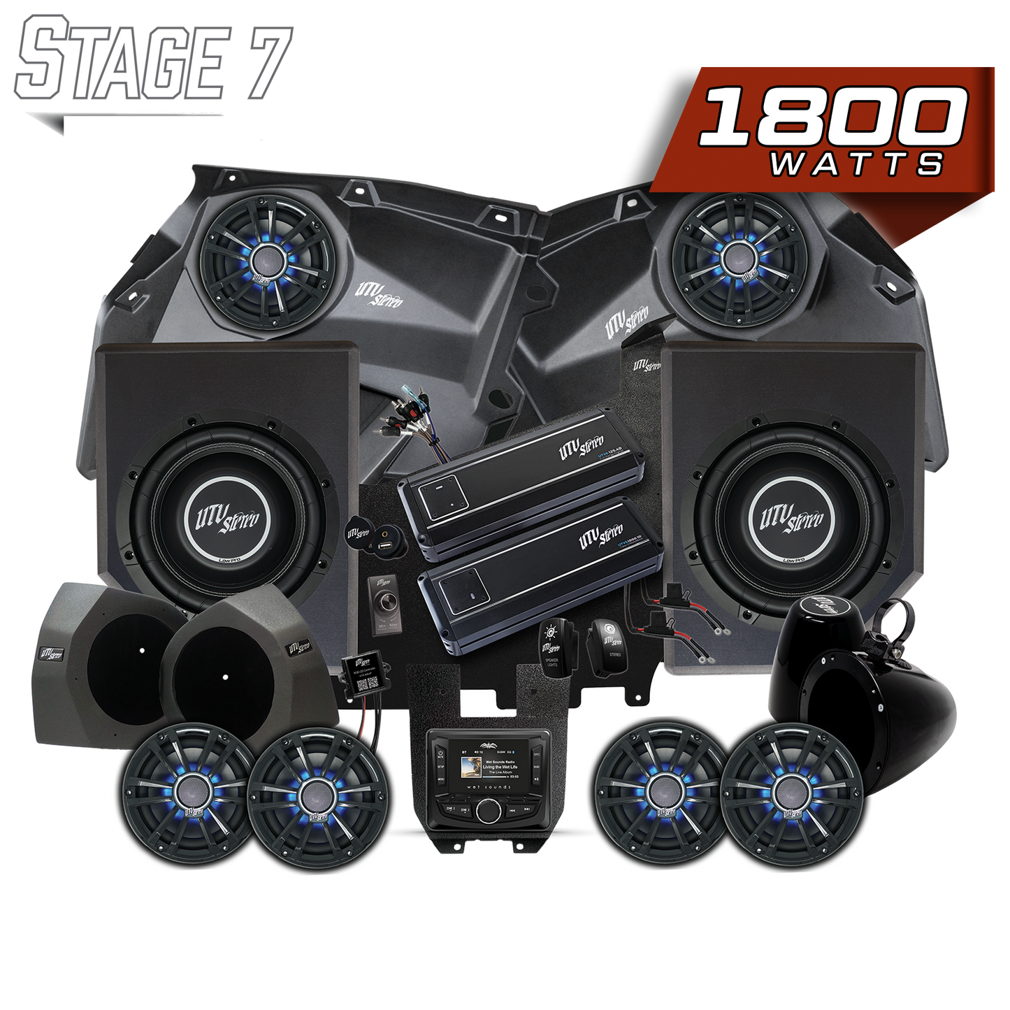 Can-Am® X3 Signature Series Stage 7 Stereo Kit | UTVS-X3-S7-S