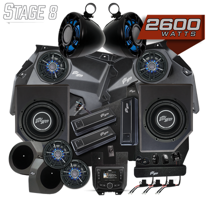 Can-Am® X3 Signature Series Stage 8 Stereo Kit | UTVS-X3-S8-S