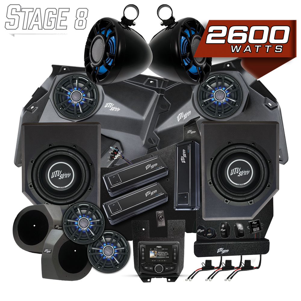 Can-Am® X3 Signature Series Stage 8 Stereo Kit | UTVS-X3-S8-S