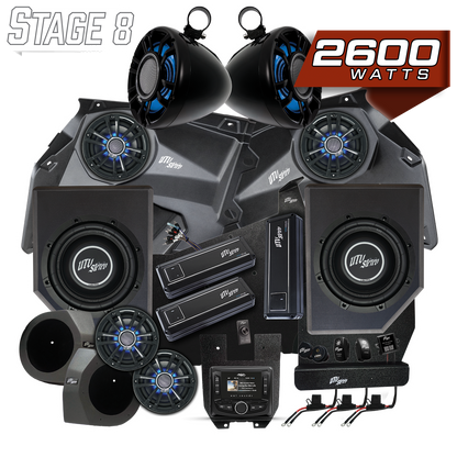 Can-Am® X3 Signature Series Stage 8 Stereo Kit | UTVS-X3-S8-S