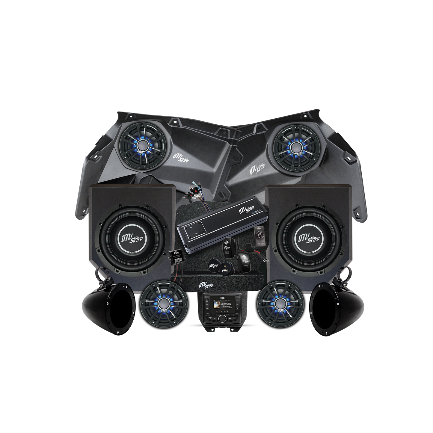 Can-Am® X3 Signature Series Stage 6 Stereo Kit |  UTVS-X3-S6-S