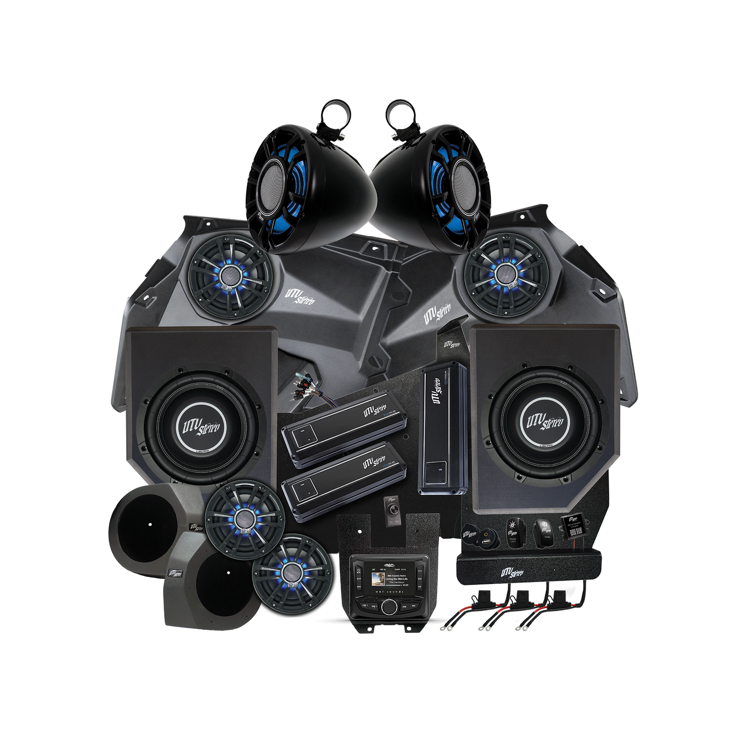 Can-Am® X3 Signature Series Stage 8 Stereo Kit | UTVS-X3-S8-S