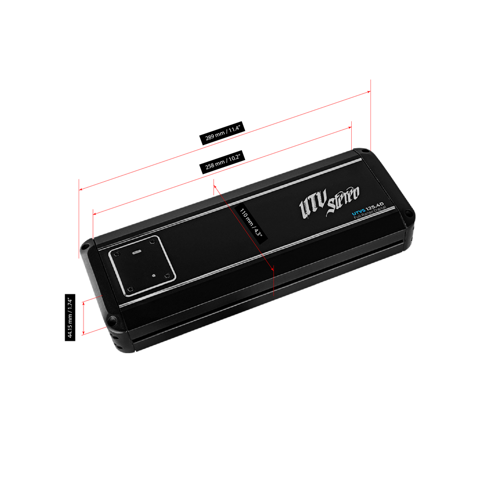
                      
                        Signature Series 800W 4-Channel Amplifier | UTVS125.4D
                      
                    